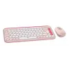 LOGITECH POP Icon Combo bezvadu komplekts - Roza un Balta - QWERTZ vācu izkārtojums