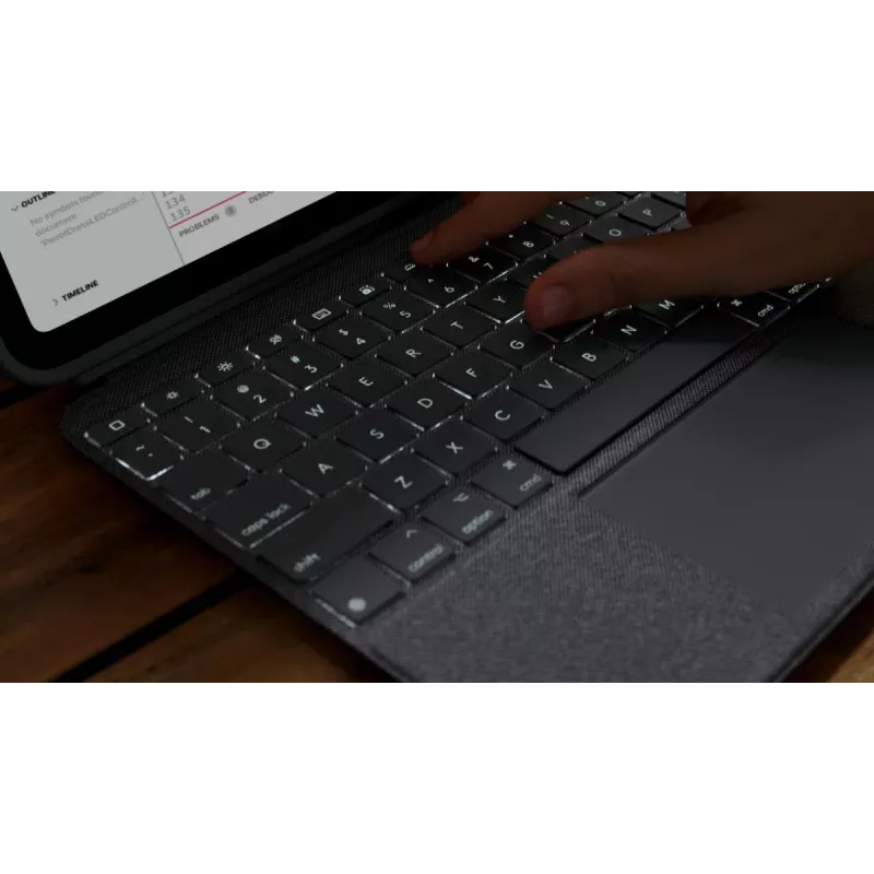 LOGITECH Combo Touch iPad (10. paaudze) - Oxford Grey - Šveices QWERTZ