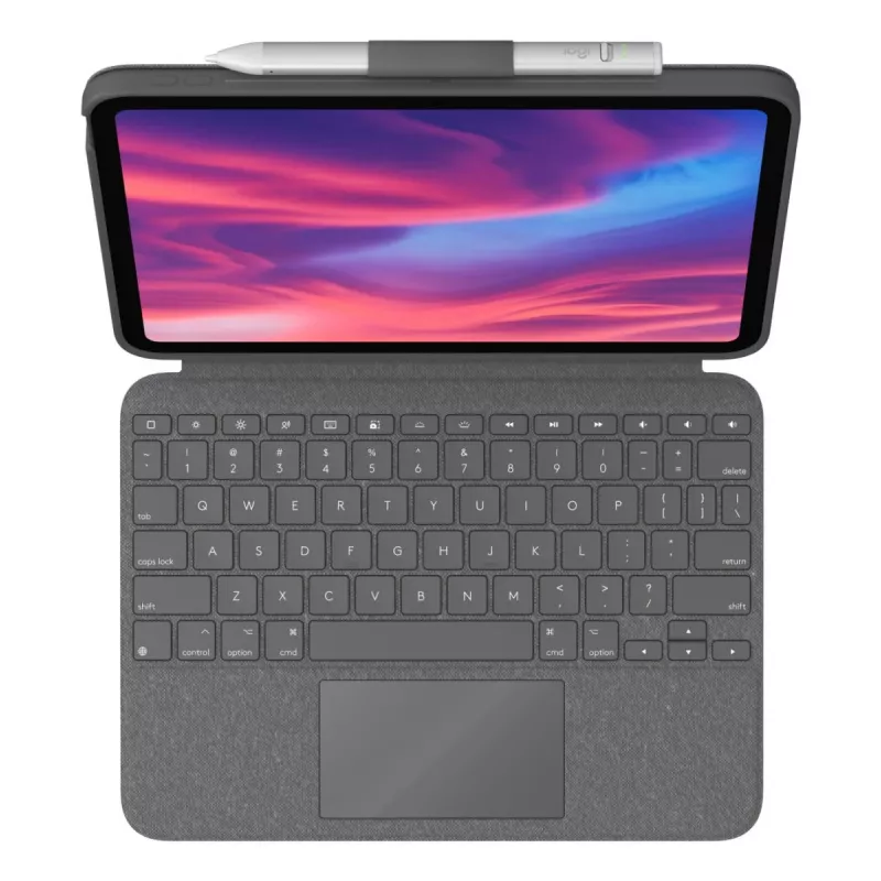LOGITECH Combo Touch iPad (10. paaudze) - Oxford Grey - Šveices QWERTZ