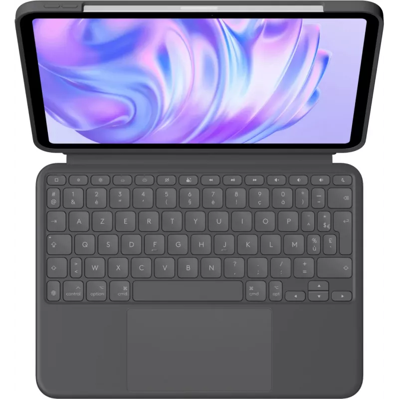 LOGITECH Combo Touch tastatūras maciņš - iPad Pro 11in M4/M5 - Graphite - Azerty French