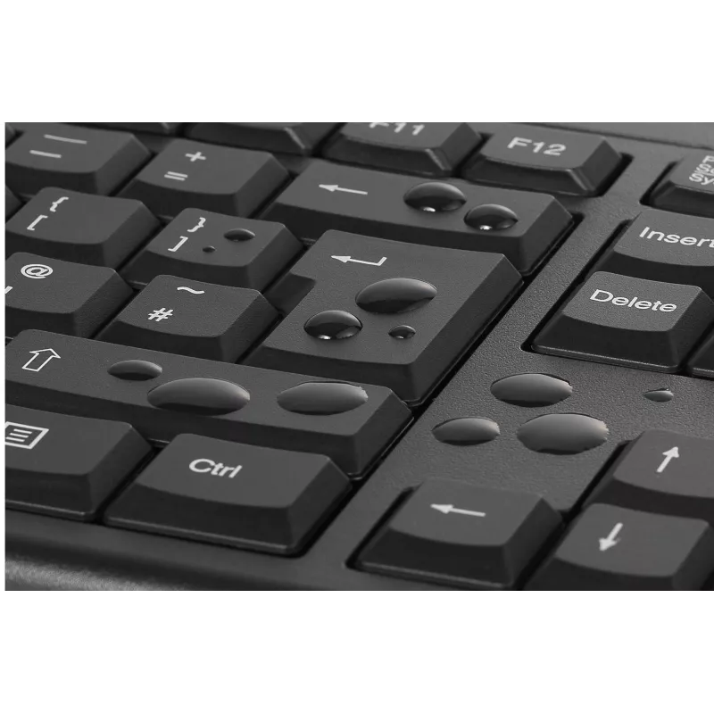 Kensington K75562DE bezvadu tastatūras un peles komplekts, RF Wireless, membrānas, QWERTZ, melns