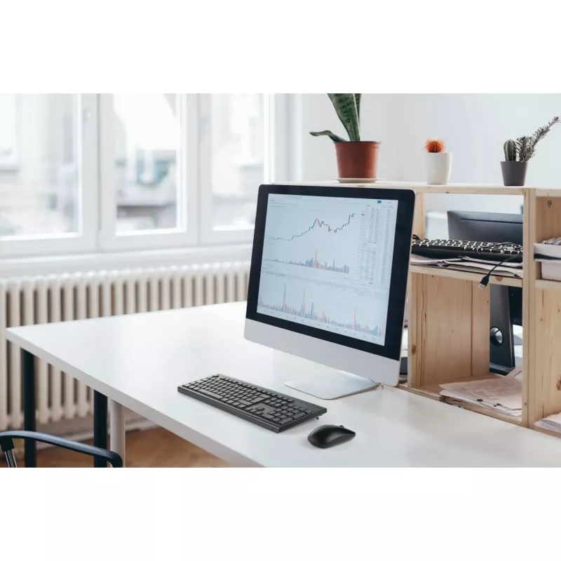 Kensington K75562DE bezvadu tastatūras un peles komplekts, RF Wireless, membrānas, QWERTZ, melns