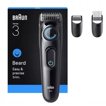 Braun BT3520 bārdas trimmeris, akumulators, 40 iestatījumi, 2 cm, melns, zils