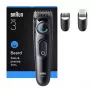 Braun BT3520 bārdas trimmeris, akumulators, 40 iestatījumi, 2 cm, melns, zils