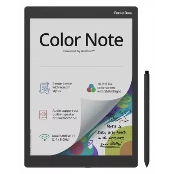 E-grāmatu lasītājs PocketBook Color Note 32GB Wi-Fi 10.3 collu E Ink Kaleido
