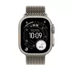 APPLE Watch Ultra 3 GPS + Cellular 49mm dabīga titāna korpuss ar dabīga titāna Milānas cilpu