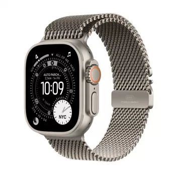 APPLE Watch Ultra 3 GPS + Cellular 49mm dabīga titāna korpuss ar dabīga titāna Milānas cilpu