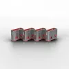 Lindy USB Port Blocker (bez atslēgas) - 10 iepakojums, Rozā