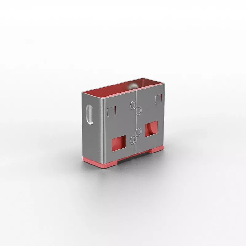 Lindy USB Port Blocker (bez atslēgas) - 10 iepakojums, Rozā