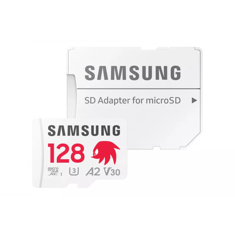 Samsung MB-MD128S microSDXC atmiņas karte, 128 GB, UHS-I, Class 10, U3, lasīšana līdz 180 MB/s, rakstīšana 130 MB/s