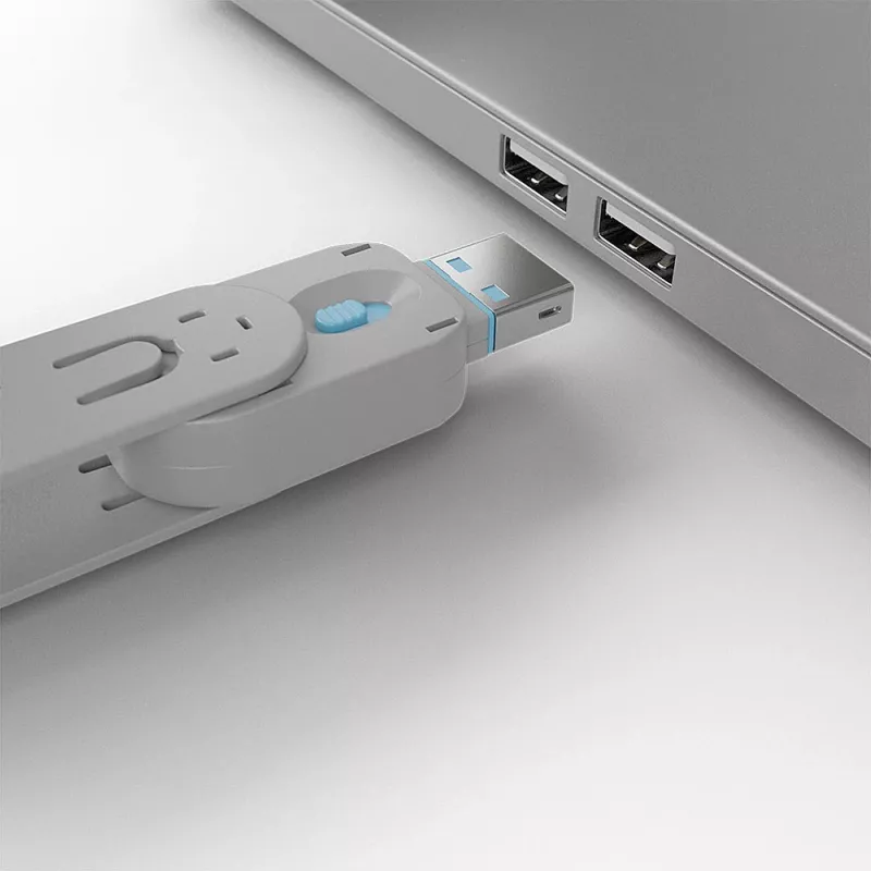 Lindy 40452 USB Type-A portu bloķētāju komplekts, 4 slēdzenes ar atslēgu, zils