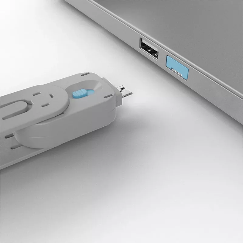 Lindy 40452 USB Type-A portu bloķētāju komplekts, 4 slēdzenes ar atslēgu, zils