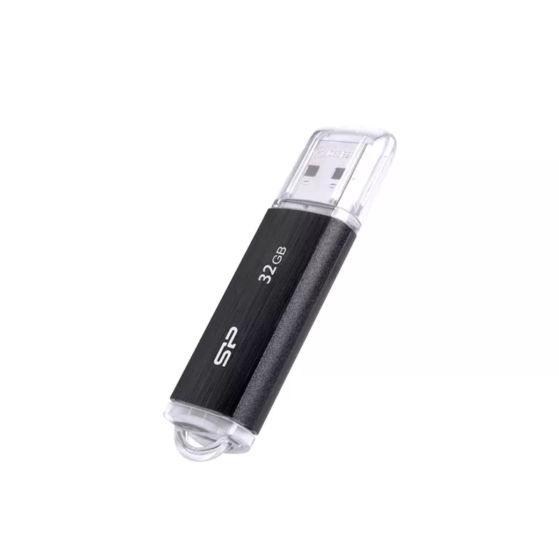 SILICON POWER Ultima U02 - 32GB USB zibatmiņa - USB 2.0 - Melna