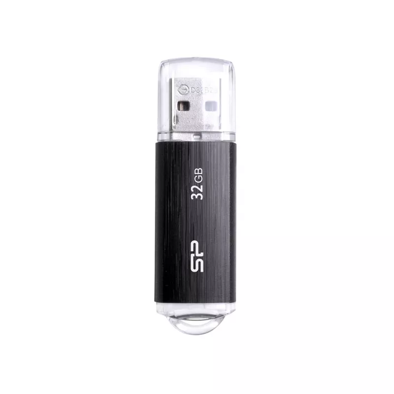 SILICON POWER Ultima U02 - 32GB USB zibatmiņa - USB 2.0 - Melna