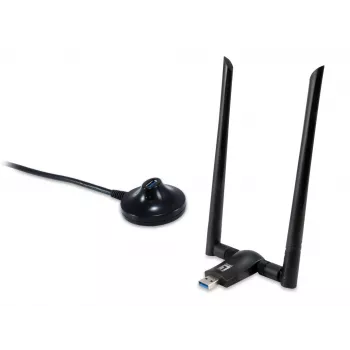 LevelOne AC1200 Dualbend bezvadu USB tīkla adapteris, 1-13 kanāls