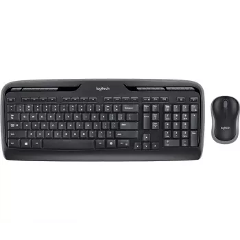 Logitech Wireless Desktop MK330 - Melna - QWERTY UK