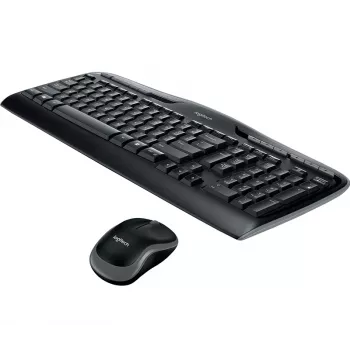 Logitech Wireless Desktop MK330 - Melna - QWERTY UK