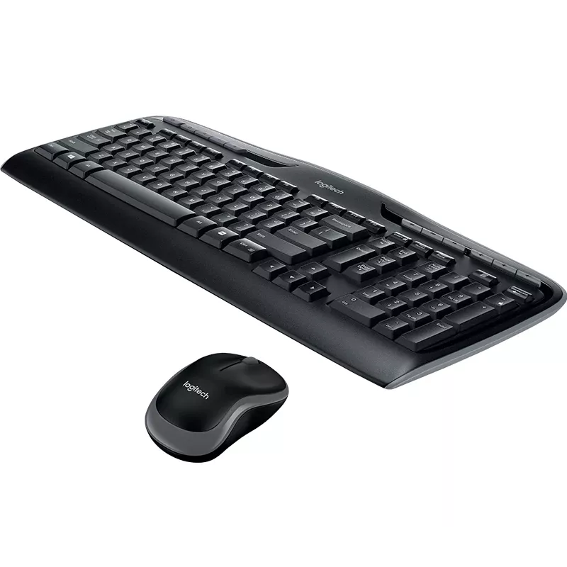 Logitech Wireless Desktop MK330 - Melna - QWERTY UK
