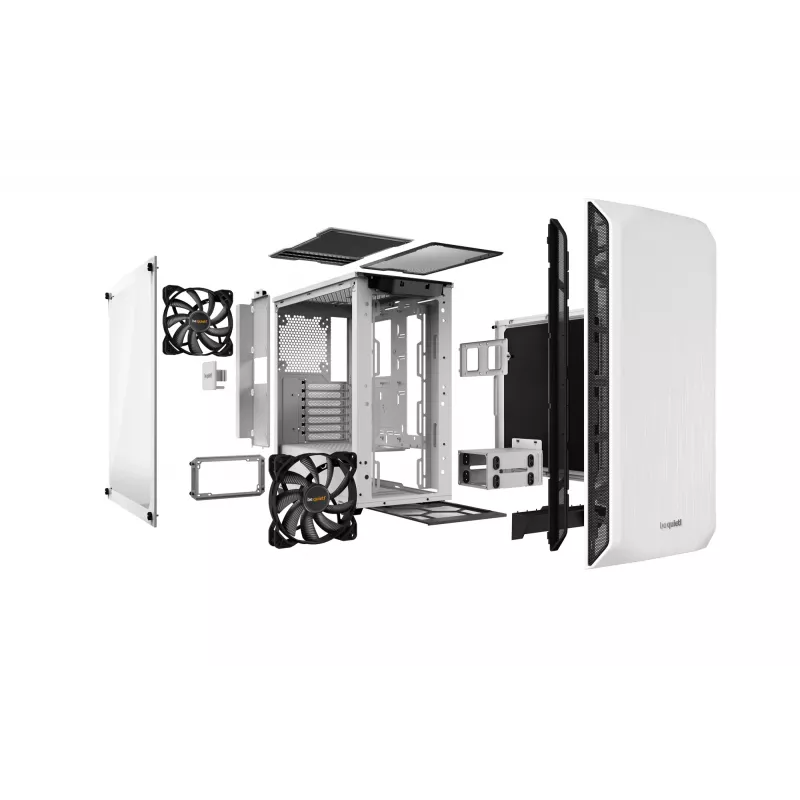be quiet! Pure Base 500 Window White - korpuss ar logu