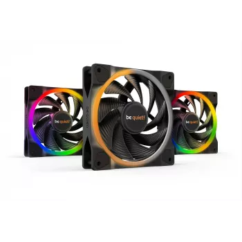 be quiet! Light Wings 120mm ARGB PWM High Speed Ventilators Melns 3 komplekts