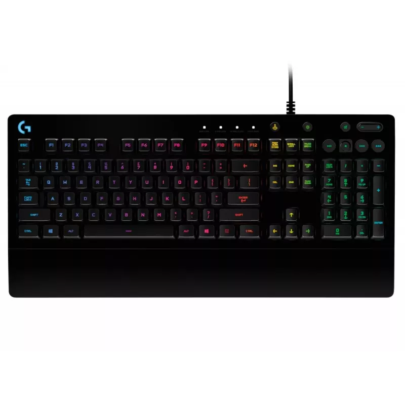 LOGITECH G213 Prodigy spēļu tastatūra, USB, melna, QWERTZ vācu izkārtojums