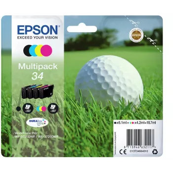 Epson Golf bumbiņu komplekts 4 krāsas 34 DURABrite Ultra tinte