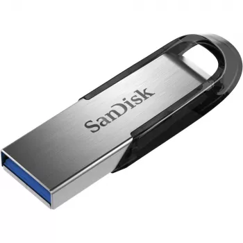 WESTERN DIGITAL SanDisk Ultra Flair - 128GB USB zibatmiņa - USB 3.0 - Melna/Sudraba