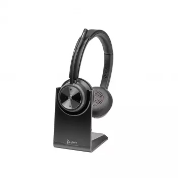 HP Poly Savi 7320 UC Stereo DECT 1880-1900 MHz austiņas, Microsoft Teams sertificētas