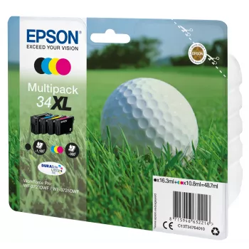 Epson DURABrite Ultra Ink 34XL Golf bumbiņu komplekts 4 krāsas