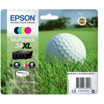 Epson DURABrite Ultra Ink 34XL Golf bumbiņu komplekts 4 krāsas