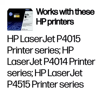 HP 64A melna oriģinālā LaserJet tonera kasetne, 10000 lapas, melna, 1 gab.