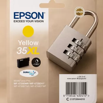 Kārtridžs Epson Padlock Singlepack Yellow 35XL DURABrite Ultra Ink