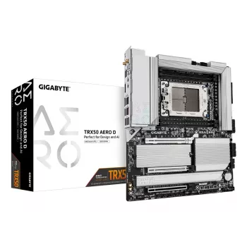 Mātesplate GIGABYTE TRX50 AERO D — AMD Ryzen Threadripper 9000, DDR5 7800MHz, PCIe 5.0, Wi-Fi 7, 10GbE