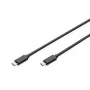 DIGITUS ASSMANN USB Type-C savienojuma kabelis, C-C vīr./vīr., 1m, High-Speed, melns