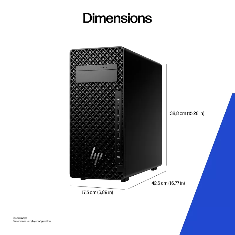 HP Z2 Tower G1i darbstacija ar Intel Core Ultra 9 285K, 64 GB DDR5-SDRAM, Windows 11 Pro — AI darbstacija, AI PC