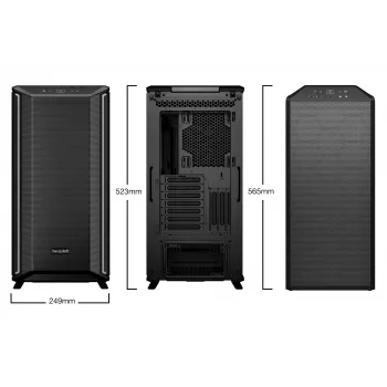 be quiet Dark Base 701 Black Midi Tornis