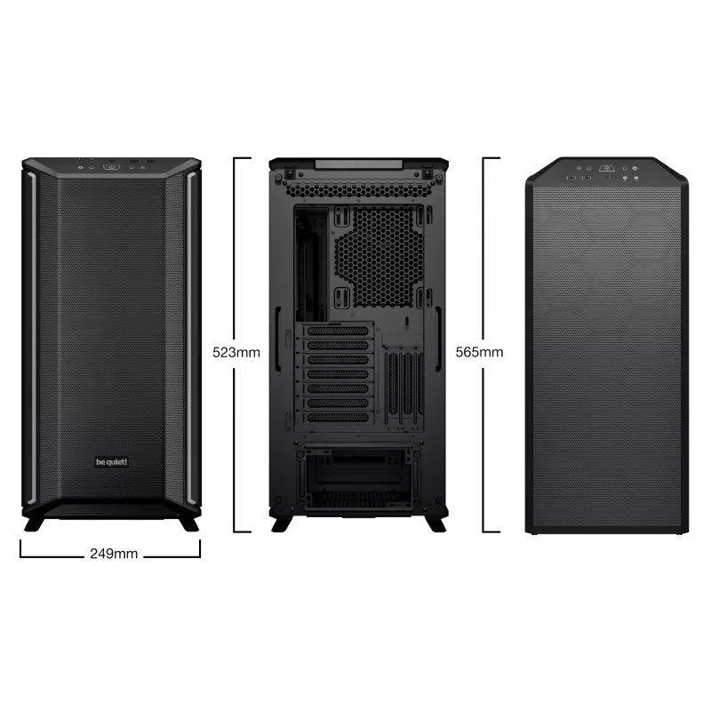 be quiet Dark Base 701 Black Midi Tornis