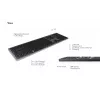 KeySonic KSK-8023BTRF (DE) tastatūra Universāls Bluetooth QWERTZ Vācu Antracīts, Melns