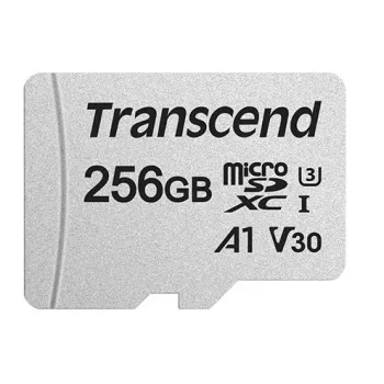 TRANSCEND Micro SDXC karte 300s 256GB UHS-I U3 ar adapteri