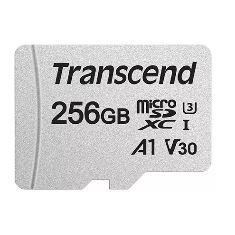 TRANSCEND Micro SDXC karte 300s 256GB UHS-I U3 ar adapteri