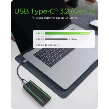 ICY BOX IB-1824ML-C31 SSD korpuss M.2 melns