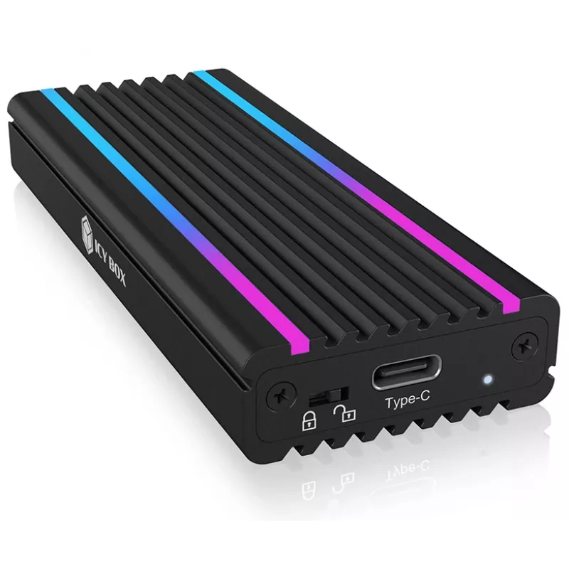 ICY BOX IB-1824ML-C31 SSD korpuss M.2 melns