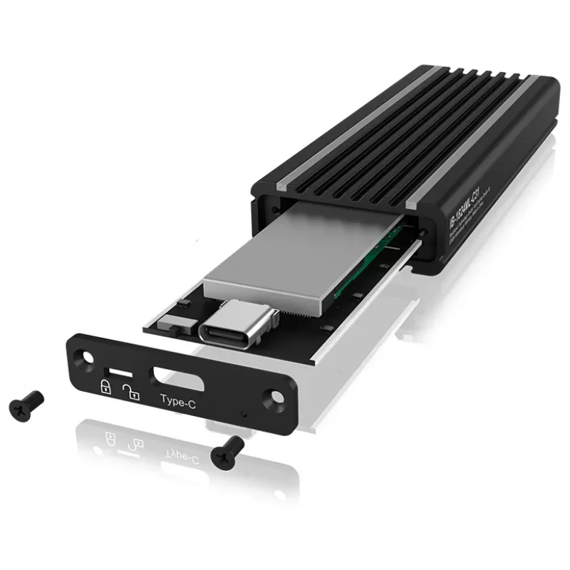 ICY BOX IB-1824ML-C31 SSD korpuss M.2 melns