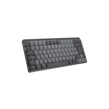Logitech MX Mechanical Mini bezvadu apgaismota tastatūra - Graphite Linear QWERTZ Deutsch