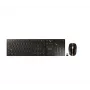 CHERRY DW 9100 SLIM bezvadu tastatūras un peles komplekts, RF + Bluetooth, QWERTZ Šveices, melns