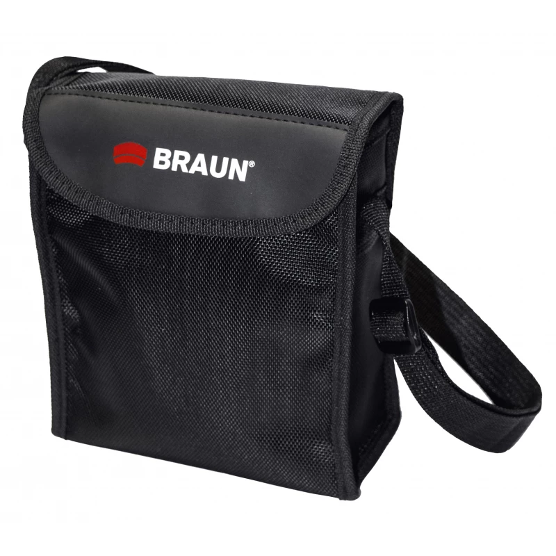 Braun Compagno 8x34 WP binoklis BAK-4 Roof melns