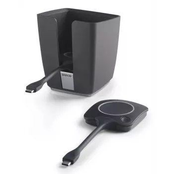 Barco Tray 2 x USB-C pogas Melns Vadu Galda Savienojamība