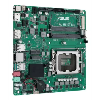 Mātesplate ASUS Pro H610T D4-CSM Intel H610 LGA 1700 Thin Mini ITX