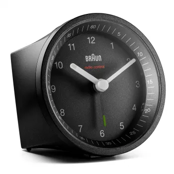Braun BC07 kvarca modinātājpulkstenis, melns