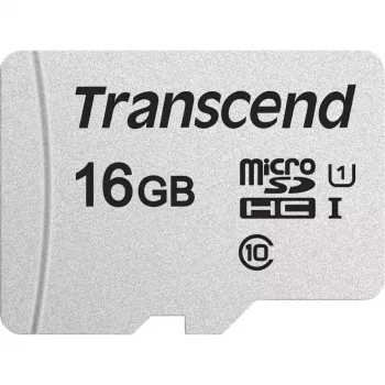 Transcend Micro SDHC 300S 16GB UHS-I U1 ar adapteri